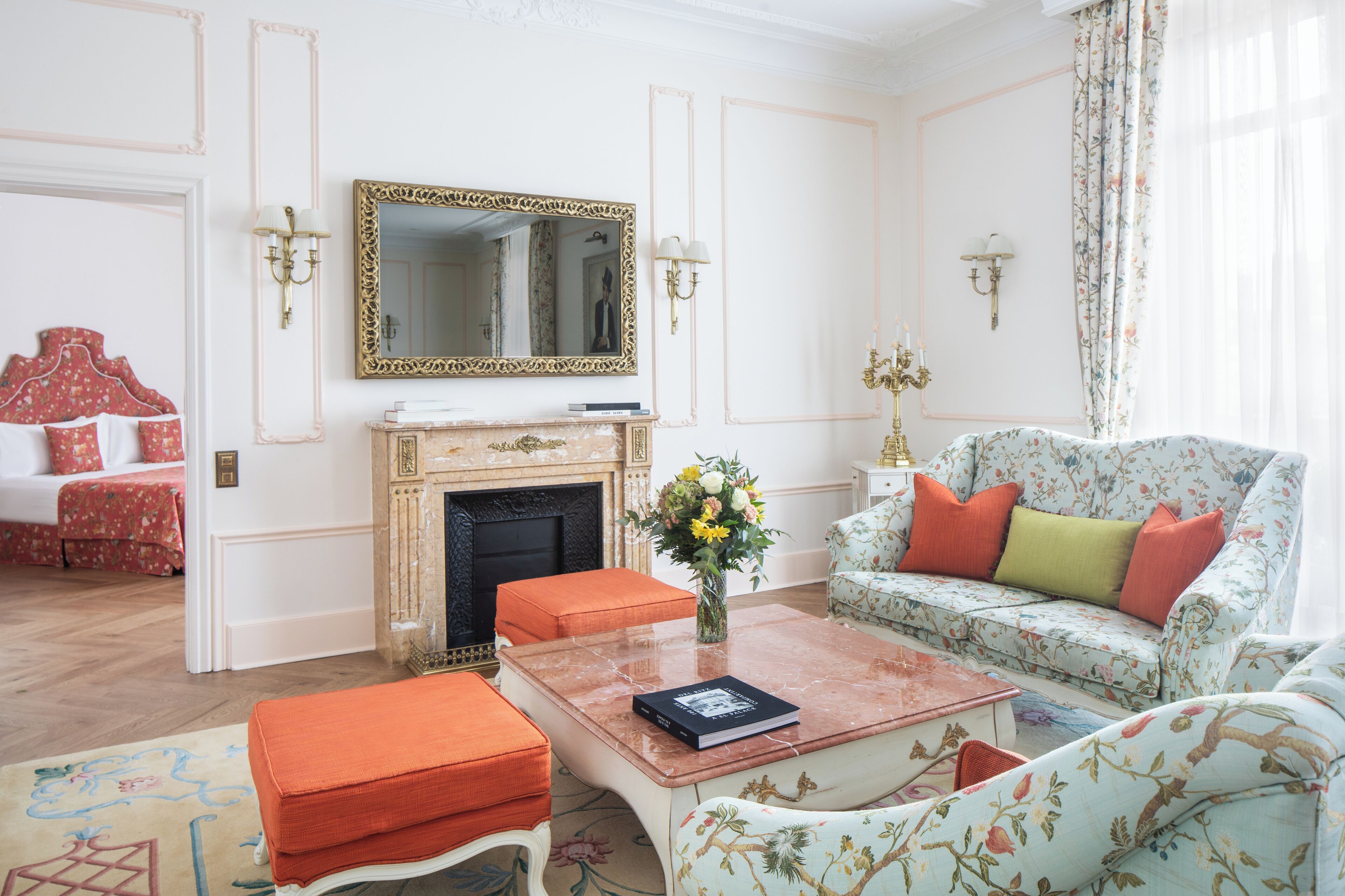 suite, 2 bedrooms (palace) | living area | flat-screen tv, fireplace