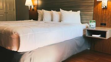 Desk, blackout curtains, iron/ironing board, free WiFi