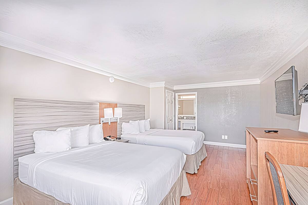 Desk, blackout curtains, iron/ironing board, free WiFi