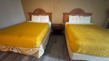 Premium bedding, down comforters, in-room safe, desk