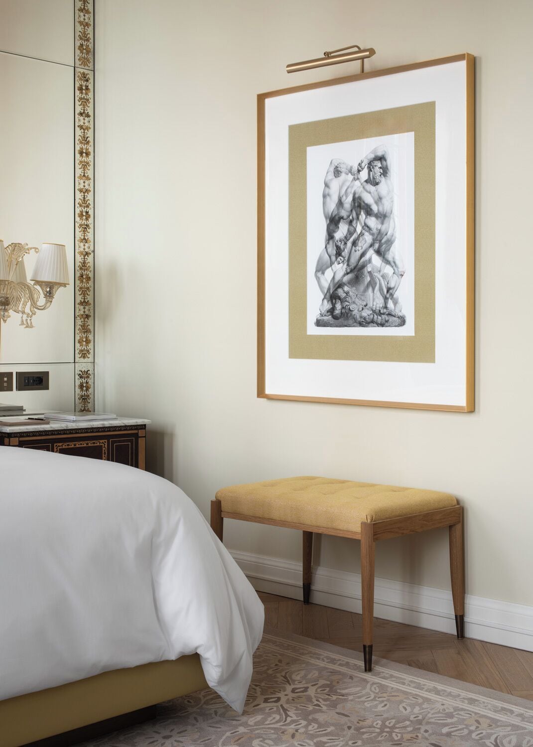 Hypo-allergenic bedding, minibar, in-room safe, desk