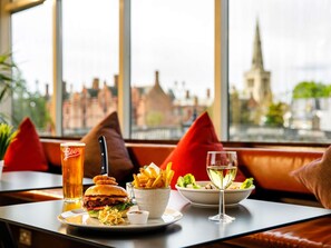 Breakfast, lunch, dinner served; British cuisine 