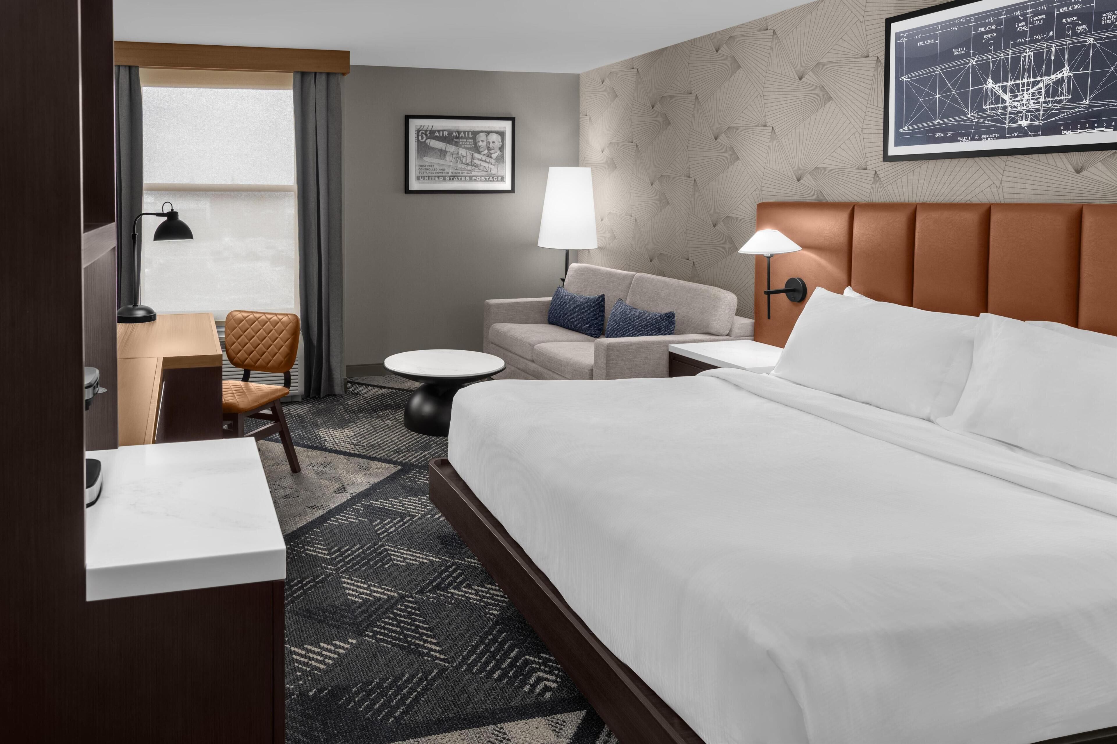 Premium bedding, pillowtop beds, in-room safe, desk