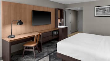 Premium bedding, pillowtop beds, in-room safe, desk