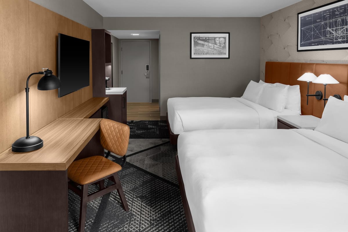 Premium bedding, pillowtop beds, in-room safe, desk