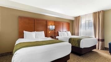 Room, 2 Queen Beds, Non Smoking | Iron/ironing board, rollaway beds, free WiFi, bed sheets