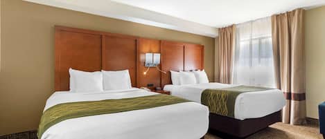 Room, 2 Queen Beds, Non Smoking | Iron/ironing board, rollaway beds, free WiFi, bed sheets