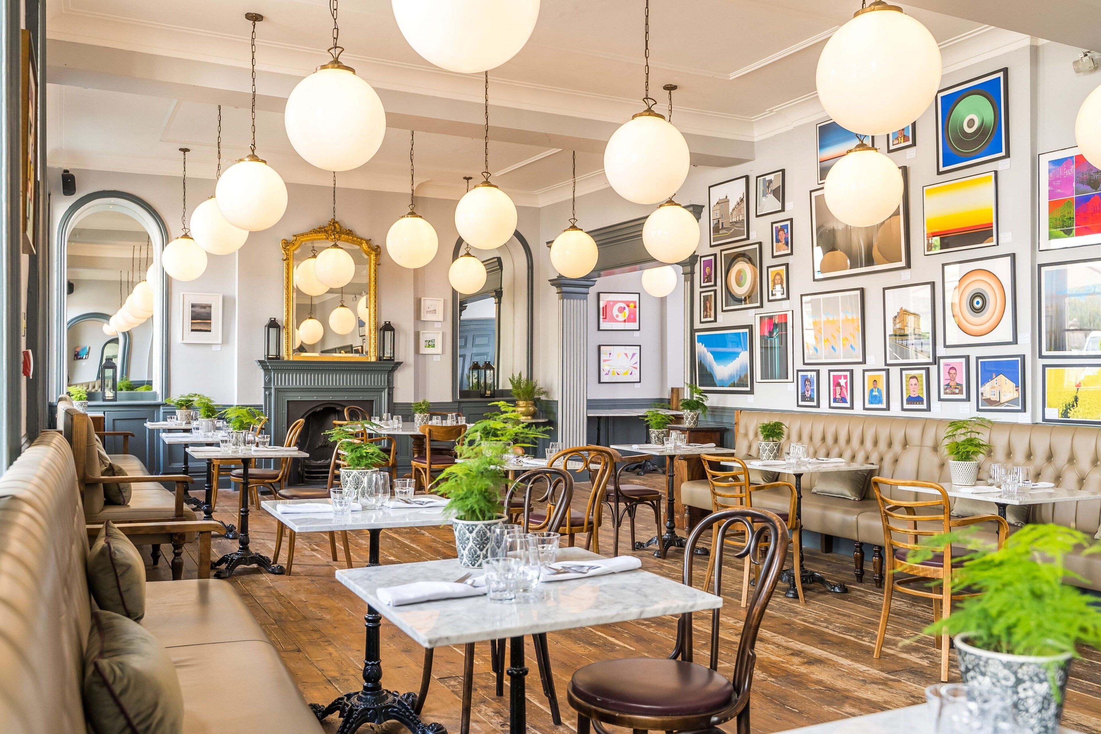 breakfast, lunch, dinner served; british cuisine, al fresco dining