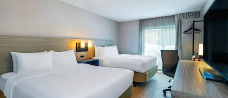 2 Queen Beds, Non Smoking, Ground Floor Pet-Friendly | Premium bedding, pillowtop beds, desk, blackout drapes