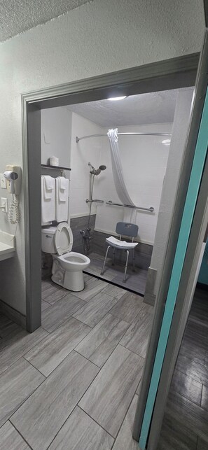 Room, 1 King Bed, Accessible, Non Smoking | Bathroom