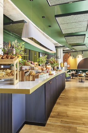 Daily buffet breakfast (EUR 22 per person)