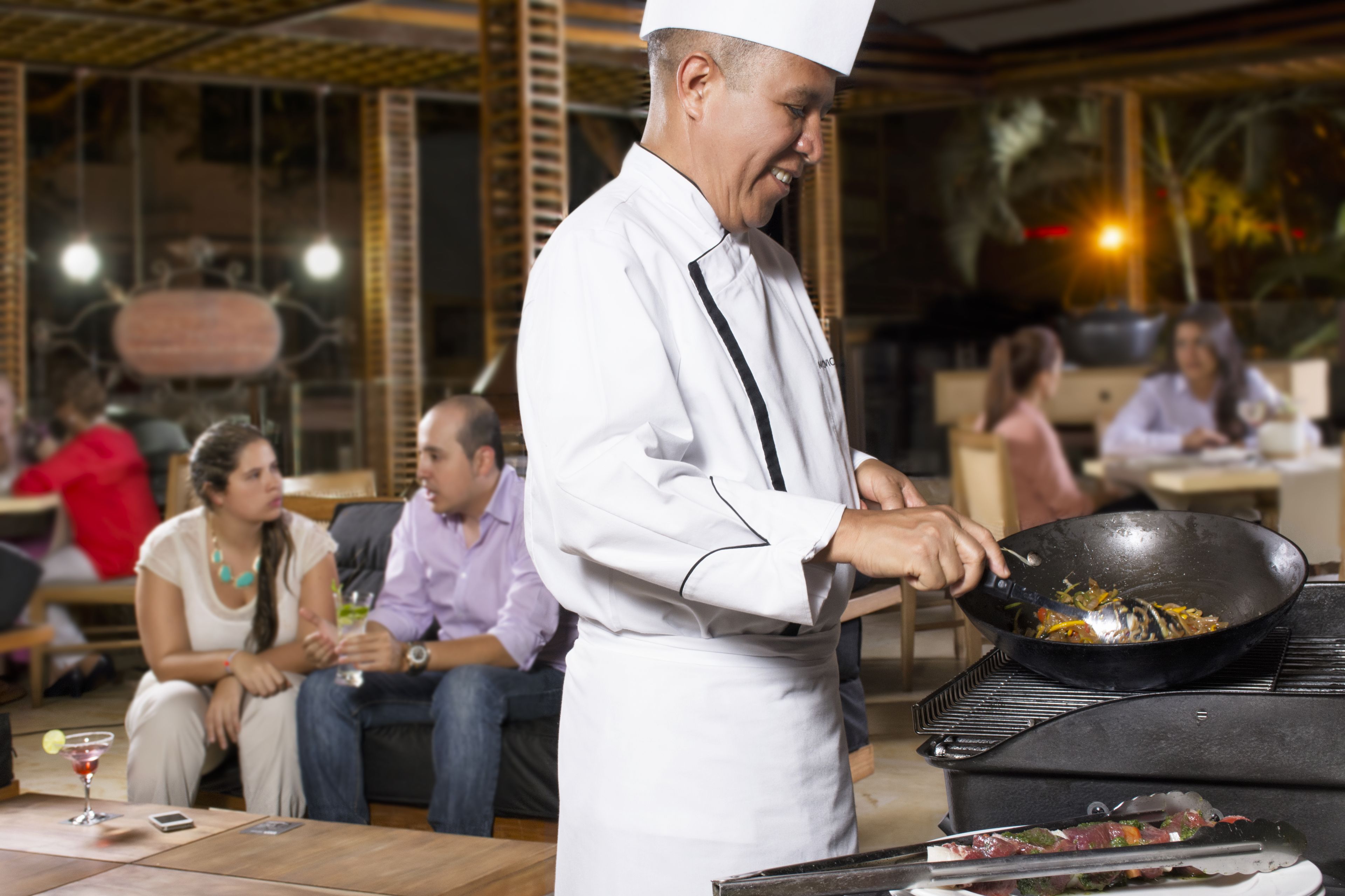 breakfast, lunch and dinner served