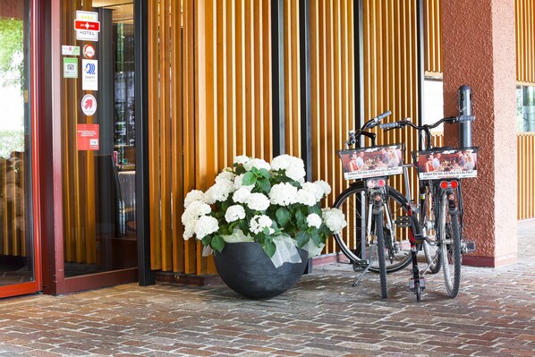 Vista frontal de la propiedad