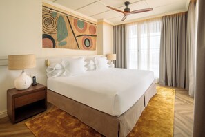 Premium bedding, minibar, in-room safe, desk