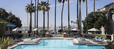 Outdoor pool, cabanas (surcharge), pool umbrellas