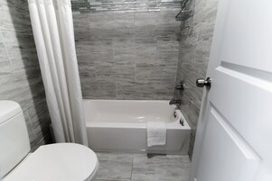 Towels, soap, shampoo, toilet paper