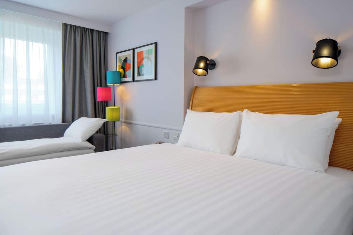 premium room, 1 double bed with sofa bed | 1 bedroom, desk, laptop workspace, blackout curtains