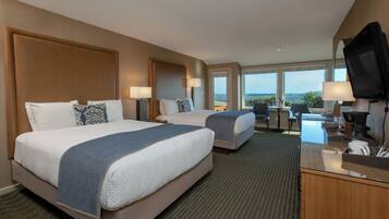 Deluxe Room, 2 Queen Beds, Ground Floor | Premium bedding, down comforters, individually furnished, desk