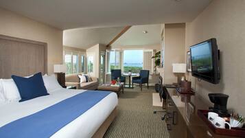 Deluxe-Studiosuite, 1Â King-Bett und Schlafsofa, Nichtraucher, Hafenblick | Wohnbereich