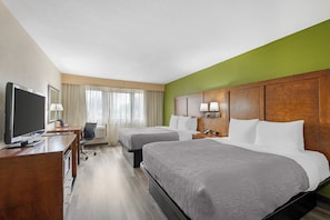 Chambre, 2 grands lits, non-fumeurs (Upgrade) | 1 chambre, bureau, fer et planche Ă repasser, Wi-Fi gratuit