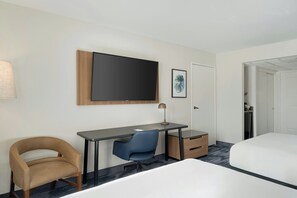 Room, 2 Queen Beds | In-room safe, desk, blackout drapes, iron/ironing board