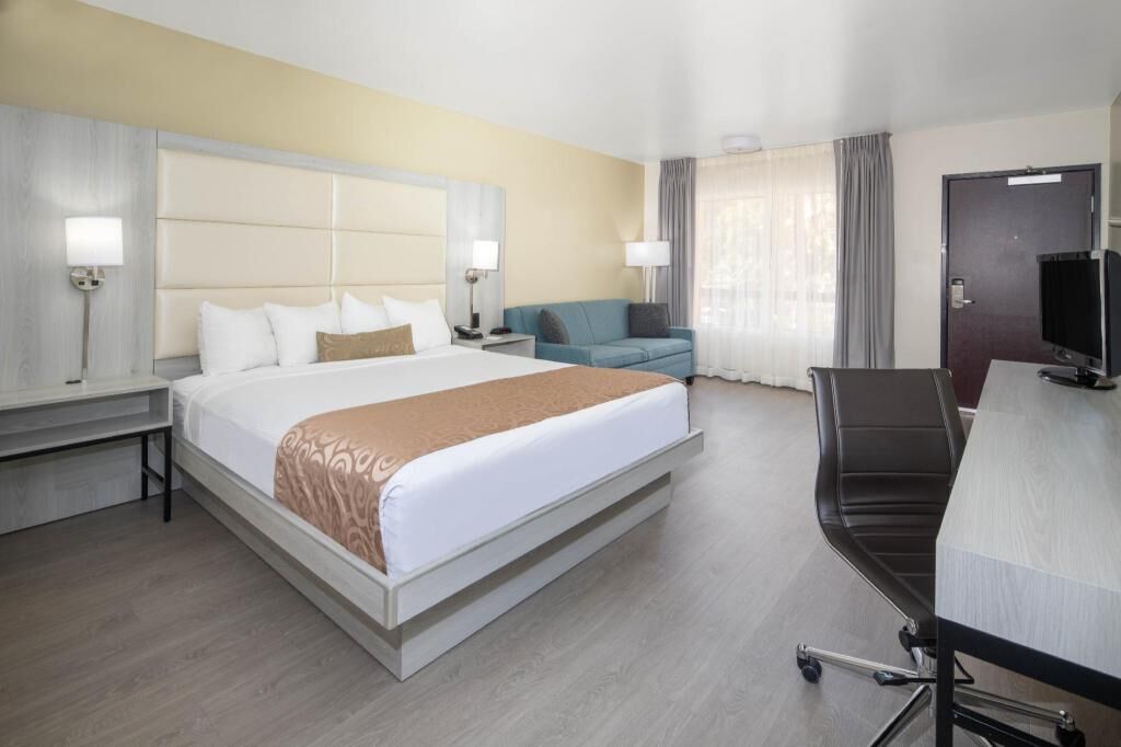 In-room safe, desk, laptop workspace, blackout drapes
