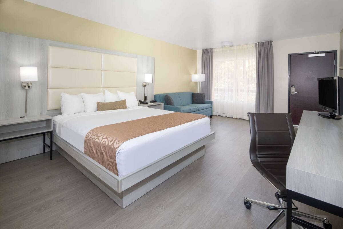 in-room safe, desk, laptop workspace, blackout curtains