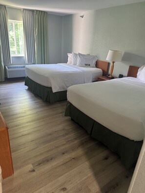 Room, 2 Queen Beds, Non Smoking | Premium bedding, desk, blackout drapes, iron/ironing board