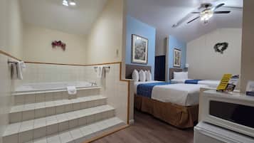 Studio Suite, 2 Queen Beds, Non Smoking | In-room safe, desk, laptop workspace, blackout drapes