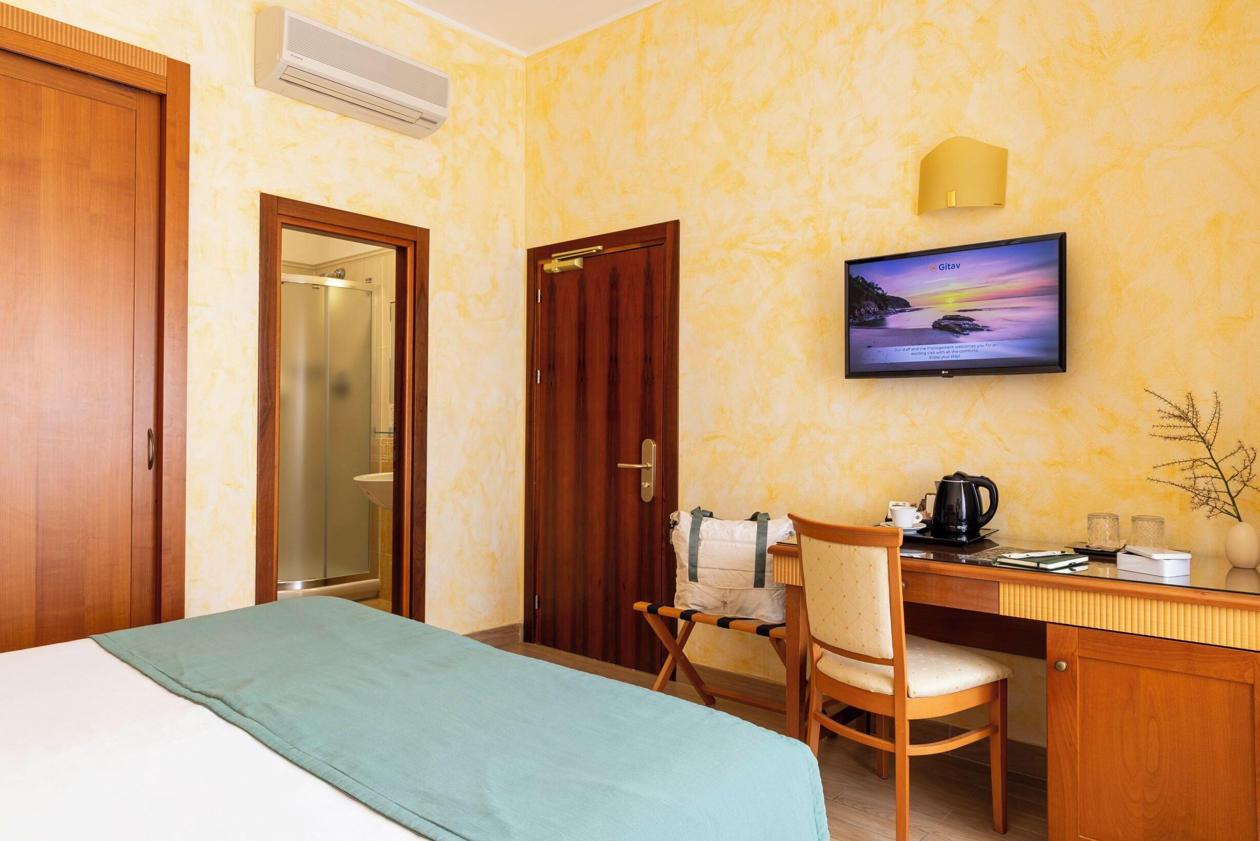 Minibar, in-room safe, desk, blackout curtains