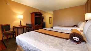 In-room safe, desk, laptop workspace, blackout curtains