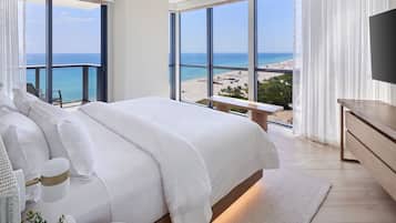 Down comforters, minibar, in-room safe, desk