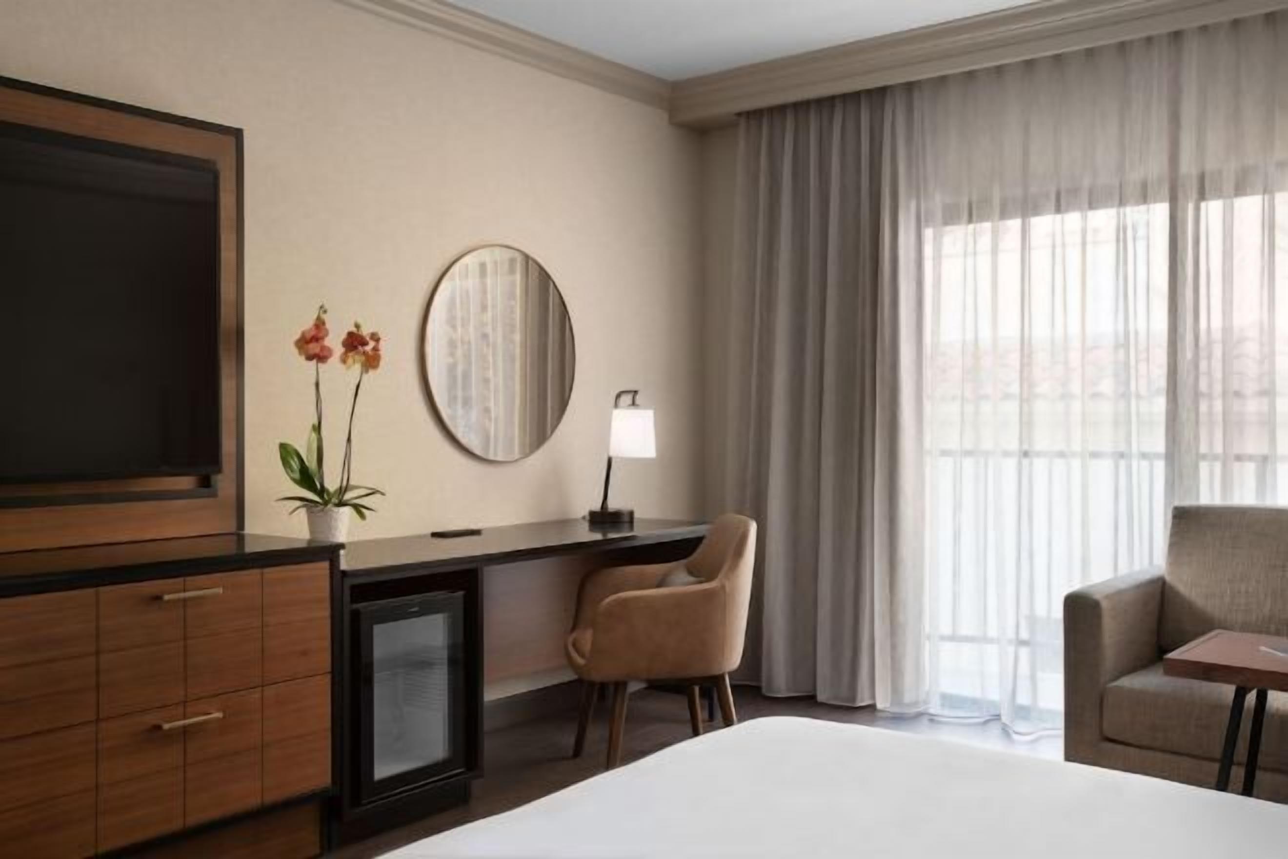 Premium bedding, down duvets, in-room safe, desk