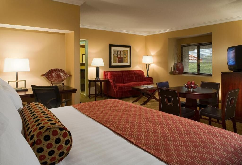 Premium bedding, down duvets, in-room safe, desk