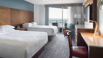 開放式套房, 2 張加大雙人床, 非吸煙房, 露台 | 1 間睡房、防敏寢具、羽絨被、房內夾萬