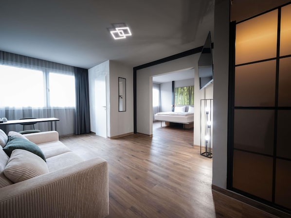 1 camera, biancheria da letto di alta qualità, una scrivania