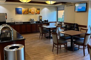 Free daily buffet breakfast
