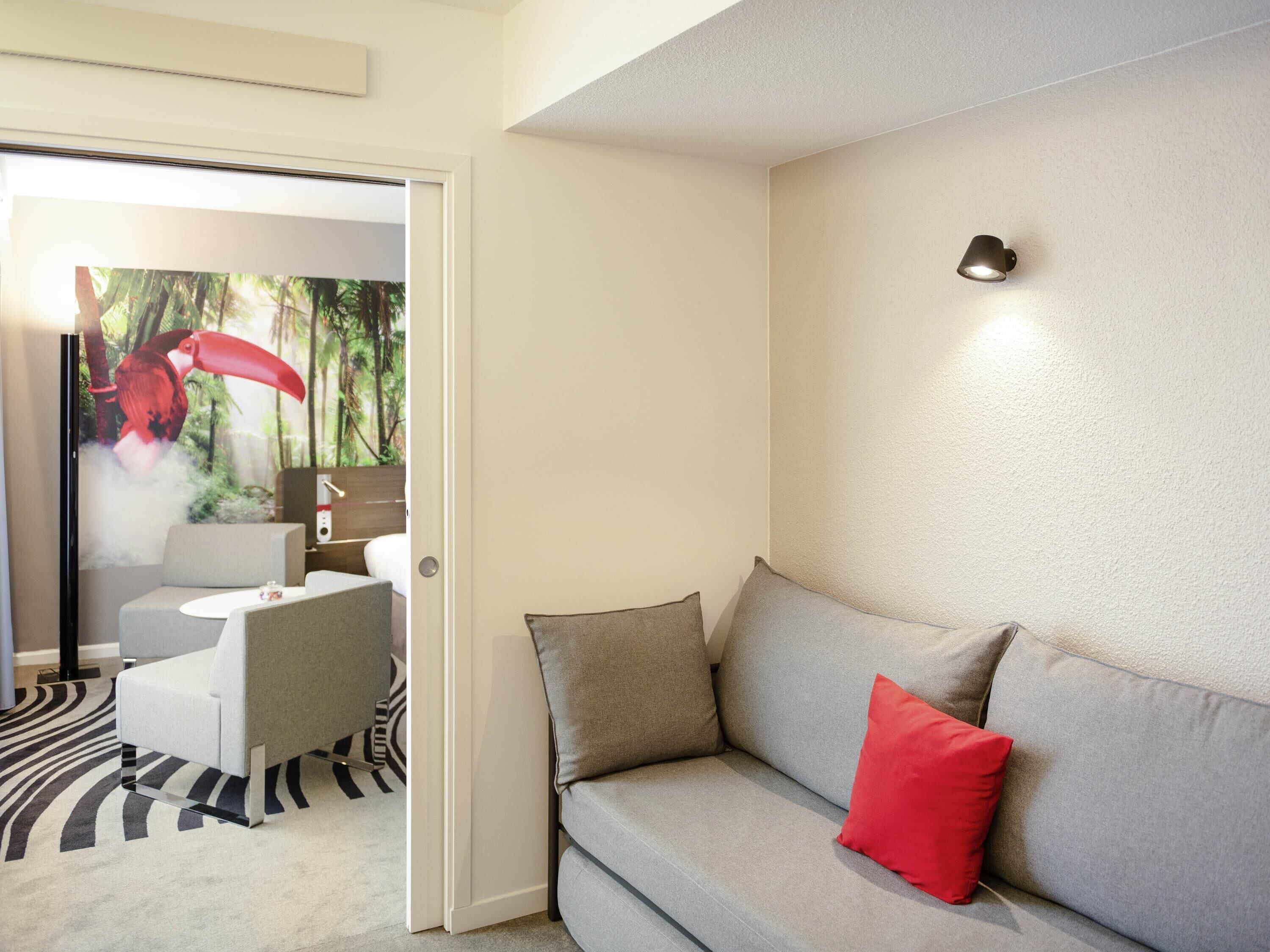 1 habitación, ropa de cama de alta calidad y minibar 