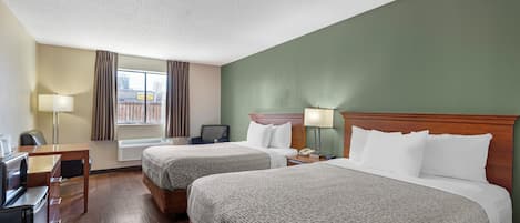 Standard Room, 2 Queen Beds, Non Smoking | Desk, cribs/infant beds, rollaway beds, free WiFi