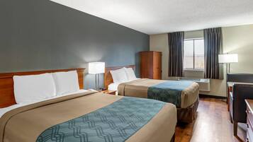 Standard Room, 2 Katil Ratu (Queen), Non Smoking | Meja, katil bayi/kot (surcaj), katil lipat simpan/tambahan