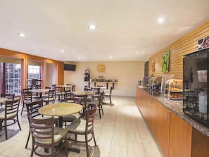 Free daily buffet breakfast