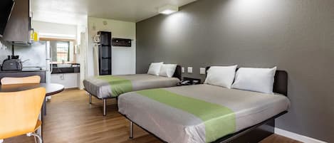 Iron/ironing board, free WiFi, bed sheets, alarm clocks