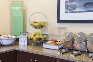Free daily buffet breakfast