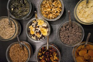 Daily buffet breakfast (EUR 18.5 per person)