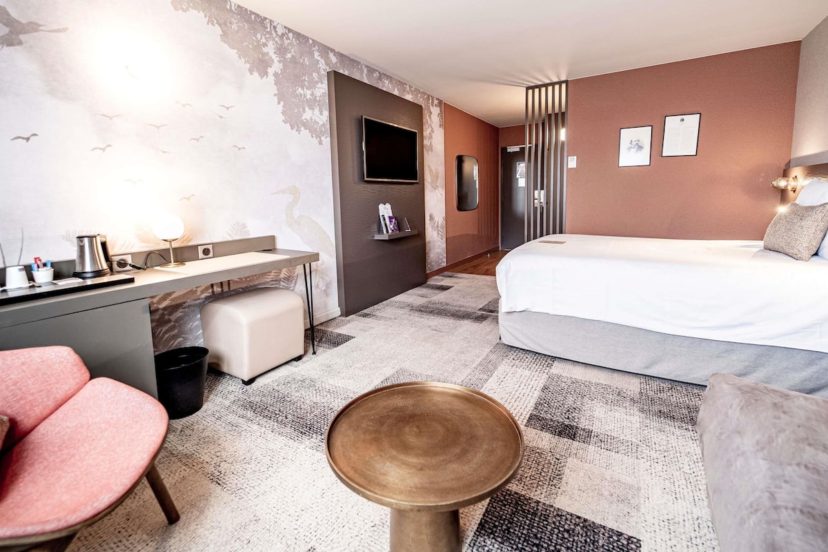 Ropa de cama de alta calidad y minibar