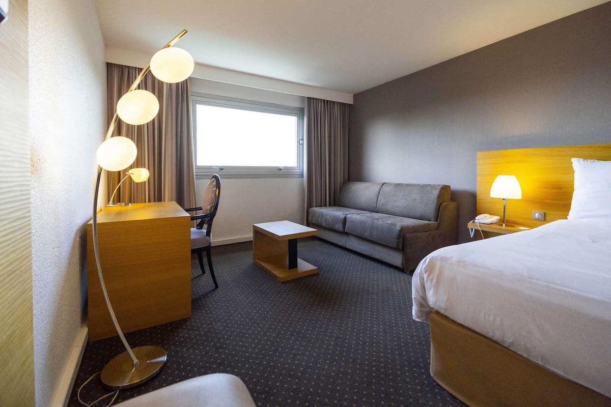 Ropa de cama de alta calidad y minibar