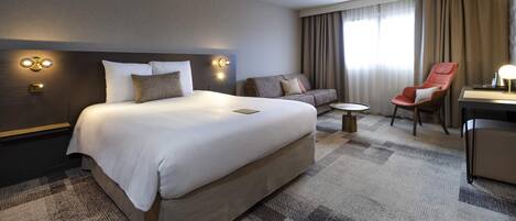 Premium bedding, minibar, in-room safe, desk