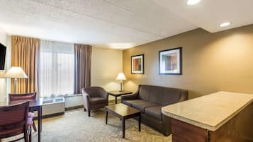 Suite, Non Smoking (2 Double beds and 2 Person Sofa bed) | Premium bedding, iron/ironing board, cribs (free), WiFi (free)