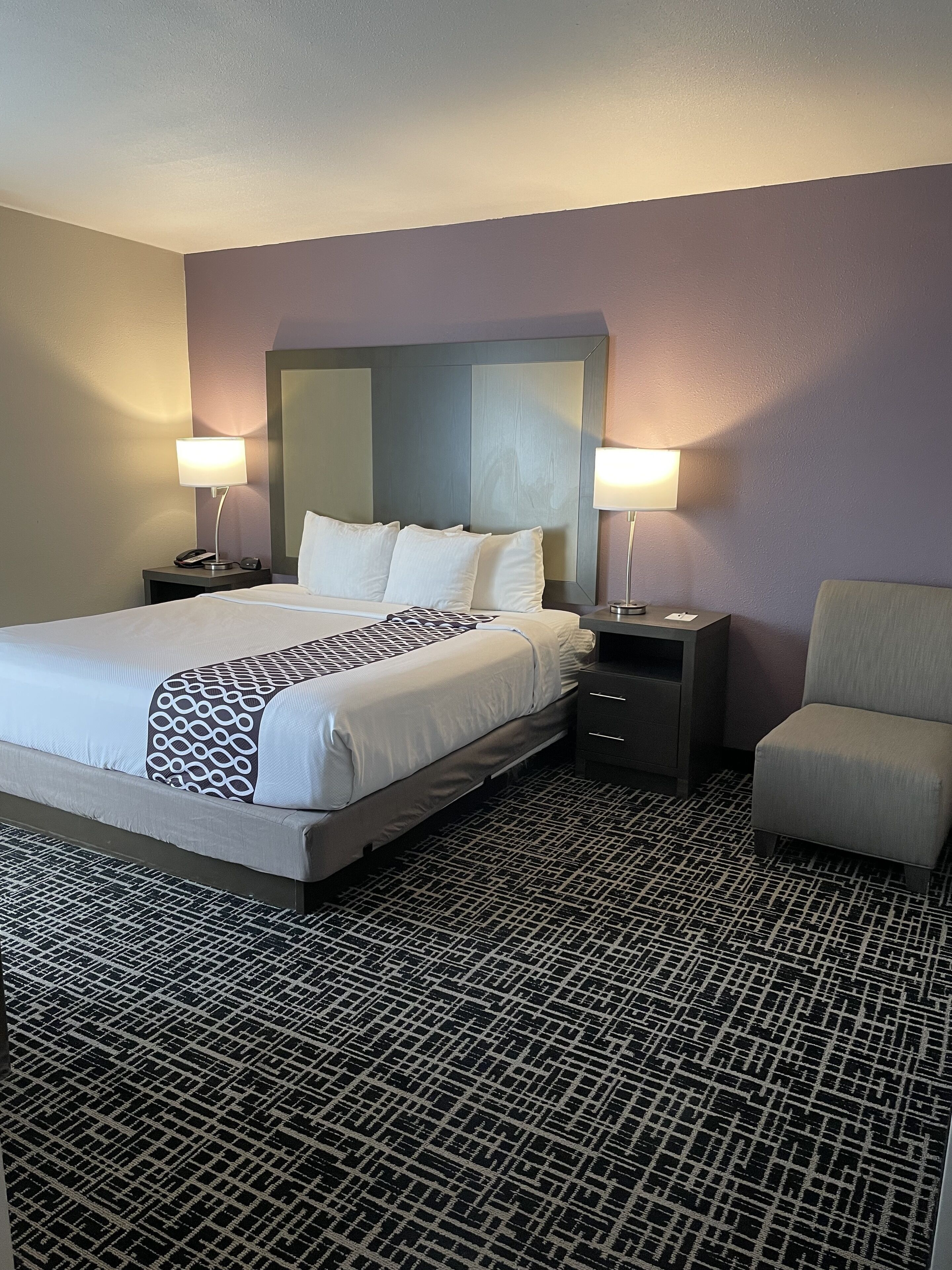 Suite, 1 King Bed, Non Smoking (Various Views) | Desk, laptop workspace, blackout drapes, iron/ironing board