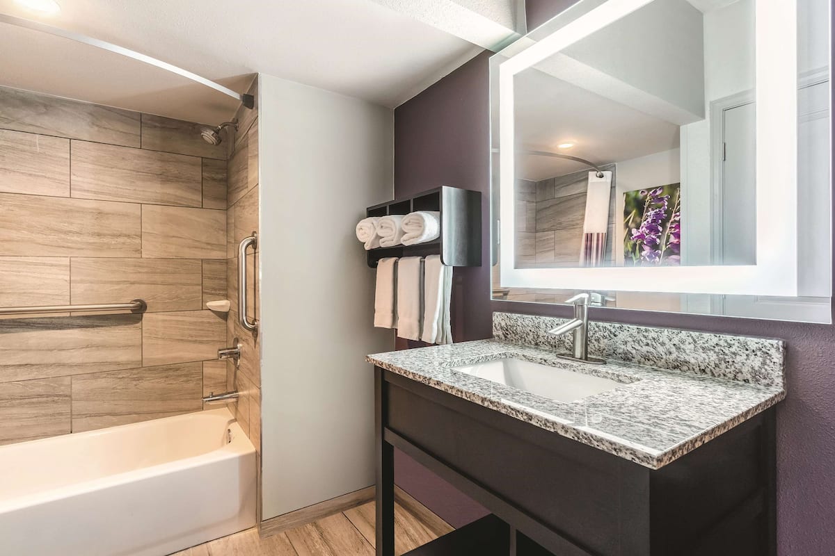 suite, 2 queen beds, non smoking (various views) | desk, laptop workspace, blackout curtains, iron/ironing board